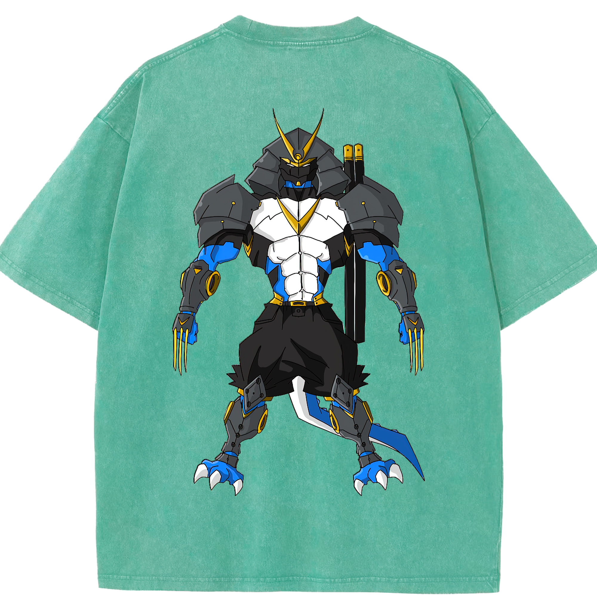 （画像用） Digimon デジタルモンスター/デジモン 綿100% ヴィンテージ風 半袖Tシャツ（背面プリント）